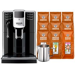 Gaggia Anima Barista Plus Espressomaskine Inkl. Mælkakande & 9x400g Verdenskaffe