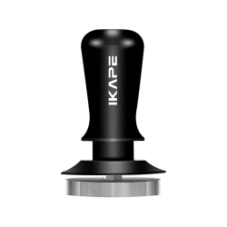 IKAPE V3 Kalibreret Tamper med Fjeder & Riller 58 mm Sort