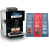 Siemens TQ903R09 EQ900 Espressomaskine Inkl. Rigtig Kaffe Super Crema 2kg, Dolce Crema 2kg & Crema Intenso 2kg Hele kaffebønner