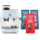 Smeg EGF03PBEU Manuel espressomaskine Inkl. Kv&aelig;rn Pastelbl&aring; & Rigtig Kaffe Bestseller Mixpakke 3kg Hele kaffeb&oslash;nner