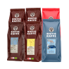 Rigtig Kaffe Brun Serie, Crema Intenso & Dolce Crema Mixpakke 3,6kg Hele kaffebønner