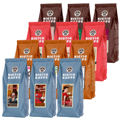 Rigtig Kaffe Mixpakke 5,4kg Hele kaffebønner