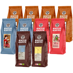 Rigtig Kaffe Mixpakke 4,4kg Hele kaffebønner