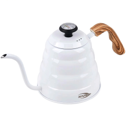 IKAPE Pour Over Kedel med Termometer 1,2 L Hvid