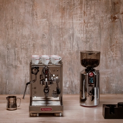 La Pavoni Mini Cellini LPSMCS01EU Espressomaskine Inkl. La Pavoni Prosumer Chrome Espressokværn
