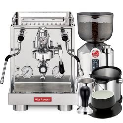 La Pavoni New Cellini Evolution LPSCVS01NO Inkl. La Pavoni Prosumer Espressokværn, Baristaudstyr & Kop