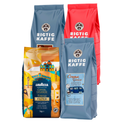 Rigtig Kaffe & Lavazza Mixpakke 4kg Hele kaffebønner
