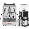 La Pavoni New Botticelli Specialty LPSBSS03NO Inkl. Eureka Mignon Turbo Chrome/Sort Espressokværn & Baristaudstyr