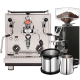 Profitec Drive Espressomaskine Inkl. Eureka Mignon Libra Chrome/Mat Sort Espressokværn & Baristaudstyr