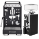 La Pavoni Mini Cellini Sort LPSMCB01EU Espressomaskine Inkl. Eureka Mignon Turbo Chrome/Sort Espressokværn