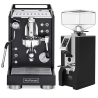 La Pavoni Mini Cellini Sort LPSMCB01EU Espressomaskine Inkl. Eureka Mignon Turbo Chrome/Sort Espressokværn