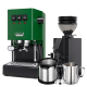 Gaggia Classic E24 Jungle Green Espressomaskine Inkl Eureka Mignon Zero 55s & Baristaudstyr