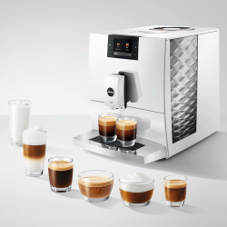 Jura C9 (EA) Piano White Espressomaskine Inkl. Startpakke DK sprog