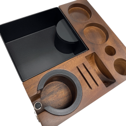 IKAPE V5 Knockbox m. Tamper Station Valnød