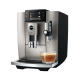 Jura E8 (ED) Midnight Silver Espressomaskine Inkl. Startpakke (DK sprog), Pleje, Filtre, Mælkebeholder & 3kg Super Crema