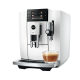 Jura E8 (ED) Piano White Espressomaskine Inkl. Startpakke (DK sprog), Pleje, Filtre, Mælkebeholder & 3kg Super Crema