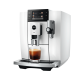 Jura E8 (ED) Piano White Espressomaskine Inkl. Startpakke (DK sprog), Pleje, Filtre, Mælkebeholder & 3kg Super Crema