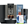 Jura X10c (EA) Dark Inox Espressomaskine Inkl. Startpakke, 2,5L Cooler, Pleje & 6kg Kaffe