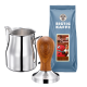 House of Barista Tamper, Mælkekande & 500g Super Crema