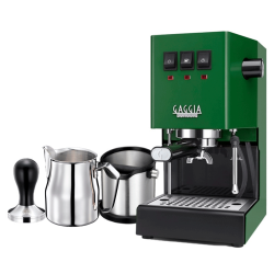 Gaggia Classic E24 Jungle Green Espressomaskine Inkl Baristaudstyr