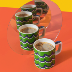 La Cafetiére Keramisk Espressokop Cyan Tides 12 cl 1 Stk