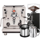 Profitec Drive Espressomaskine Inkl. Eureka Mignon Libra Chrome/Mat Sort Espressokværn & Baristaudstyr