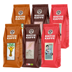 Rigtig Kaffe Mixpakke 2,6kg Hele kaffebønner