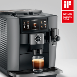 Jura J10 Twin (EA) Diamond Onyx Inkl. Startpakke DK sprog, Plejepakke, Mælkebeholder, Filtre & 3kg Hele kaffebønner