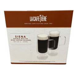 La Cafetiére Siena Dobbeltvægget Irish Coffee Glas 25 cl 2 Stk