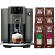 Jura E6 (EC) Dark Inox Espressomaskine Inkl. 6x400g Rigtig Kaffe Organic