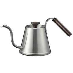 Hario Drip Kedel 0,6 L Stål & Valnøddetræ