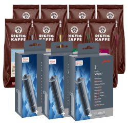 Jura Plejepakke - Claris Smart Inkl. 8x400g Rigtig Kaffe Organic