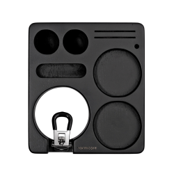 Normcore Kompakt Espresso Tamper Station Sort Asketræ 58 mm