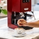 Gaggia Classic E24 Rød Espressomaskine Inkl. Eureka Mignon Zero 65 Speedy Mat Sort Espressokværn