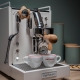 La Pavoni Mini Cellini Hvid LPSMCW01EU Espressomaskine Inkl. Eureka Mignon Zero 65 Speedy Hvid Espressokværn
