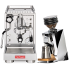 La Pavoni Mini Cellini LPSMCS01EU Espressomaskine Inkl. Eureka Mignon Zero 65 Speedy Chrome Espressokværn