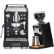 La Pavoni Mini Cellini Sort LPSMCB01EU Espressomaskine Inkl. Eureka Mignon Zero 65 Speedy Mat Sort Espressokværn