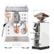 La Pavoni Mini Cellini Hvid LPSMCW01EU Espressomaskine Inkl. Eureka Mignon Libra 55 Chrome/Hvid Espressokværn