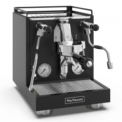 La Pavoni New Cellini Evolution Sort LPSCVB01NO Espressomaskine Inkl. Eureka Mignon Zero 65 Speedy Mat Sort Espressokværn