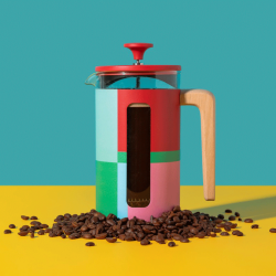 La Cafetière Pisa 8 Kop. Stempelkande Utopian Lines Inkl. Keramisk Espressokop Utopian Lines 12 cl 2 Stk