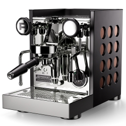 Rocket Appartamento TCA Sort/Kobber Espressomaskine Inkl. Eureka Mignon Zero 65 Speedy Mat Sort Espressokværn