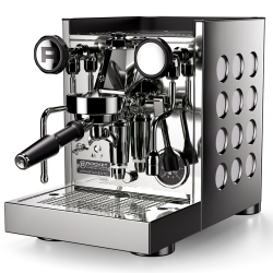 Rocket Appartamento TCA Stål/hvid Espressomaskine Inkl. Eureka Mignon Zero 65 Speedy Hvid Espressokværn