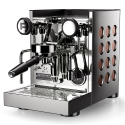 Rocket Appartamento TCA Stål/kobber Espressomaskine Inkl. Eureka Mignon Zero 65 Speedy Chrome Espressokværn
