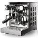 Rocket Appartamento TCA Stål/sort Espressomaskine Inkl. Eureka Mignon Zero 65 Speedy Mat Sort Espressokværn