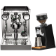 Rocket Appartamento TCA Stål/sort Espressomaskine Inkl. Eureka Mignon Zero 65 Speedy Mat Sort Espressokværn