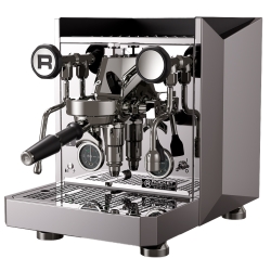 Rocket Giotto Fast V Stål Espressomaskine Inkl. Eureka Mignon Libra 65 Chrome/Mat Sort Espressokværn