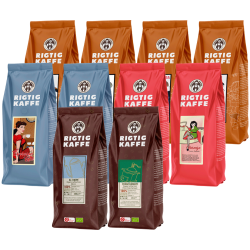 Rigtig Kaffe Mixpakke 4,4kg Hele kaffebønner