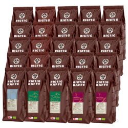 Rigtig Kaffe Økologisk Mixpakke 10kg Hele kaffebønner
