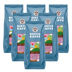 Rigtig Kaffe Gold Crema 6x1kg Hele kaffebønner
