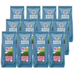 Rigtig Kaffe Gold Crema 12x1kg Hele kaffebønner